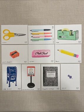 Anastasia Inciardi Complete Stationary Mini Print collection - 10 prints